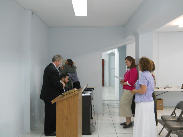 Singing before service